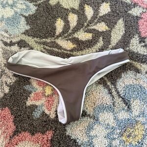 Reversible imsy Brown Bikini Bottom